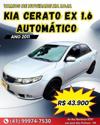 KIA CERATO 1.6 EX SEDAN 16V GASOLINA 4P AUTOMÁTICO
